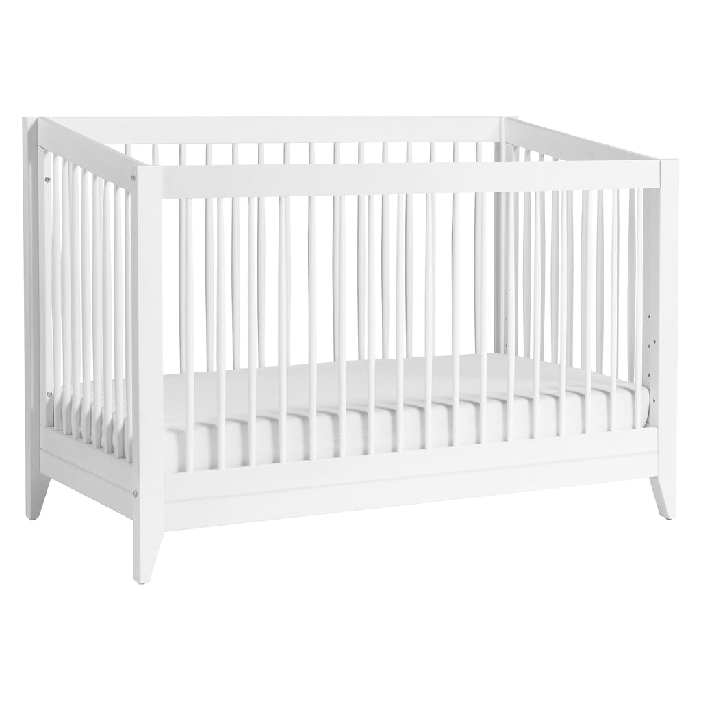 M10301W,Babyletto,Sprout 4-in-1 Convertible Crib w/Toddler Bed Conversion Kit in White Finish