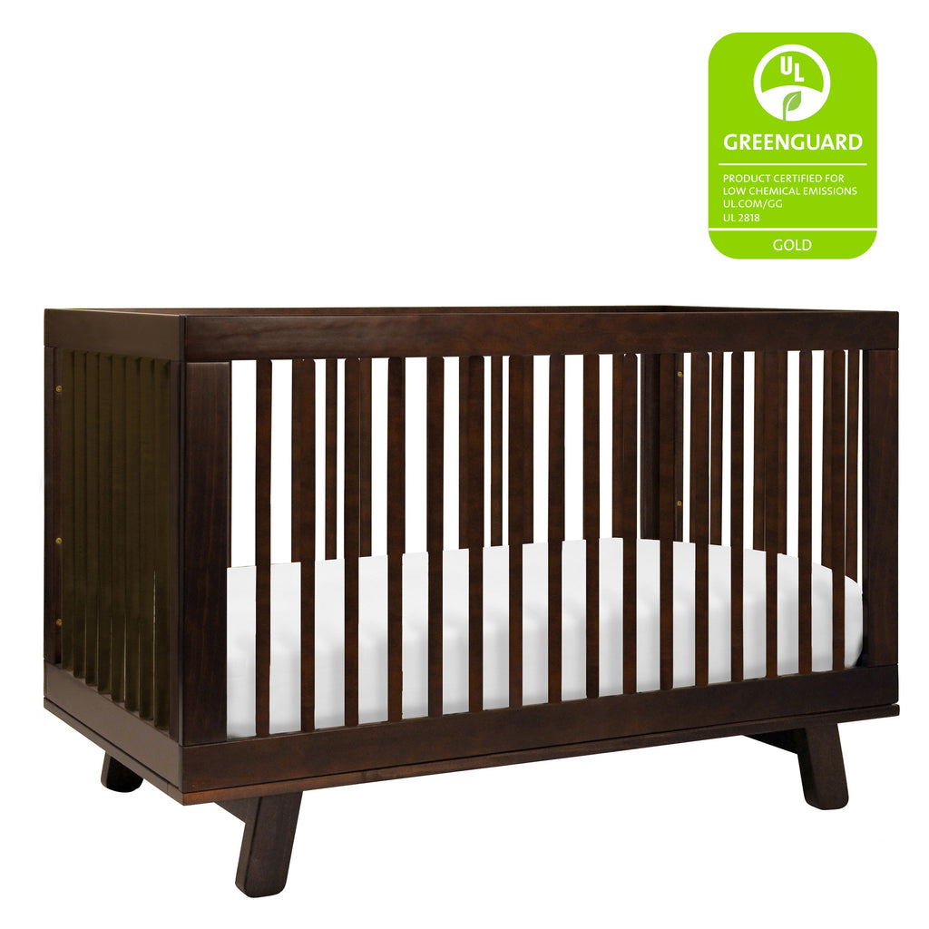 M4201Q,Hudson 3-in-1 Convertible Crib w/Toddler Bed Conversion Kit in Espresso Finish