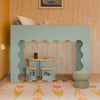 M31171LSHY,Babyletto Kids,Lido Wave Low Loft Twin Bed in Light Sage and Honey
