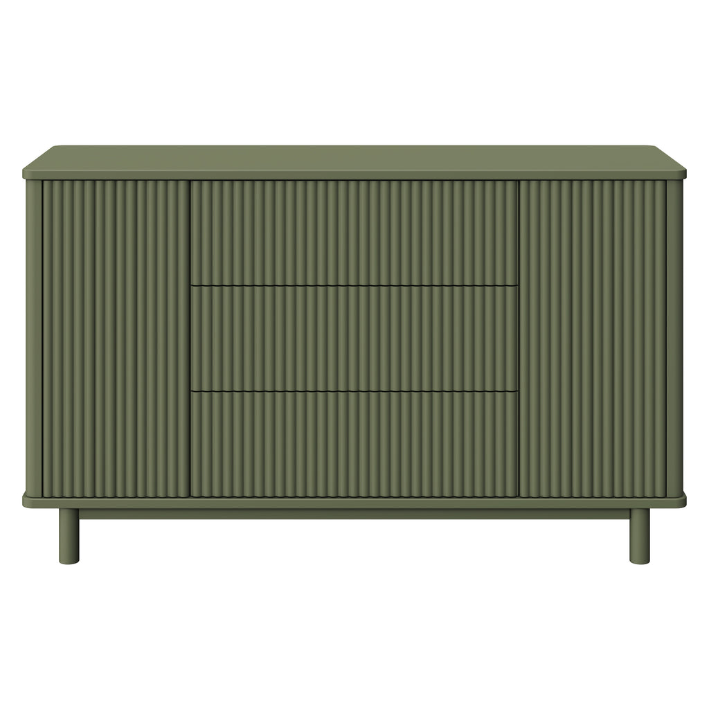 M29816OL,Babyletto,Pogo Tambour Assembled Dresser in Olive