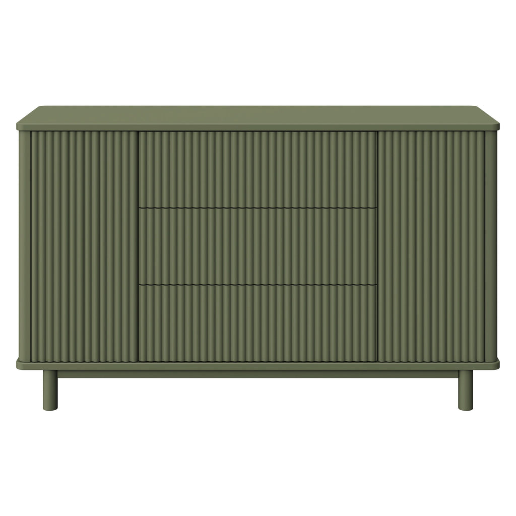 M29816OL,Babyletto,Pogo Tambour Assembled Dresser in Olive