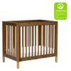 M12998NLGLD,Babyletto,Gelato 4-in-1 Convertible Mini Crib and Twin bed in Natural Walnut Finish with Gold Feet