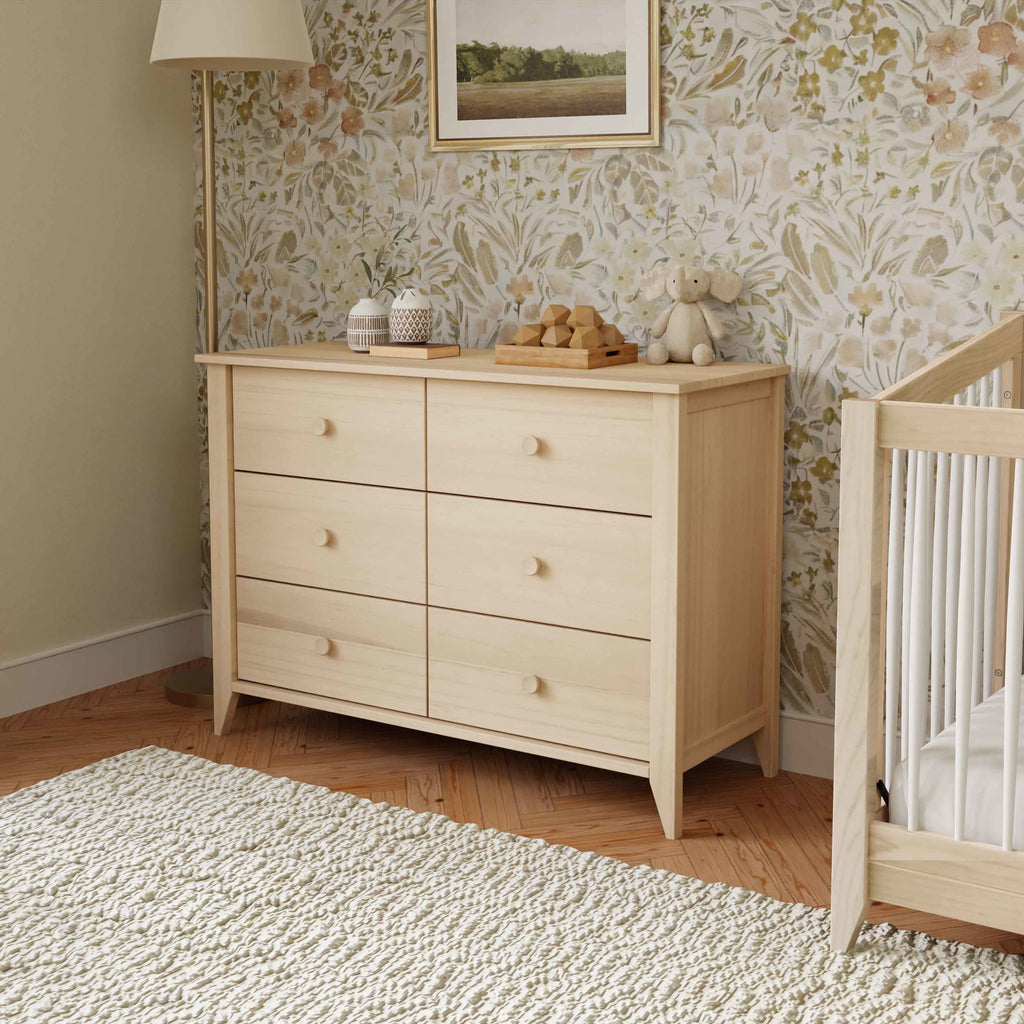 M10326NX,Babyletto,Sprout 6-Drawer Double Dresser in Washed Natural