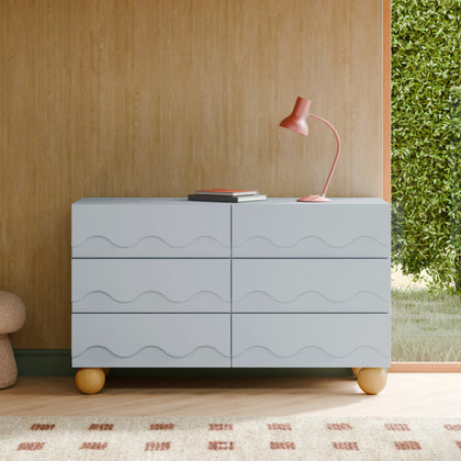 Lido Wave 6-Drawer Wide Assembled Dresser (56") - Retail Exclusive