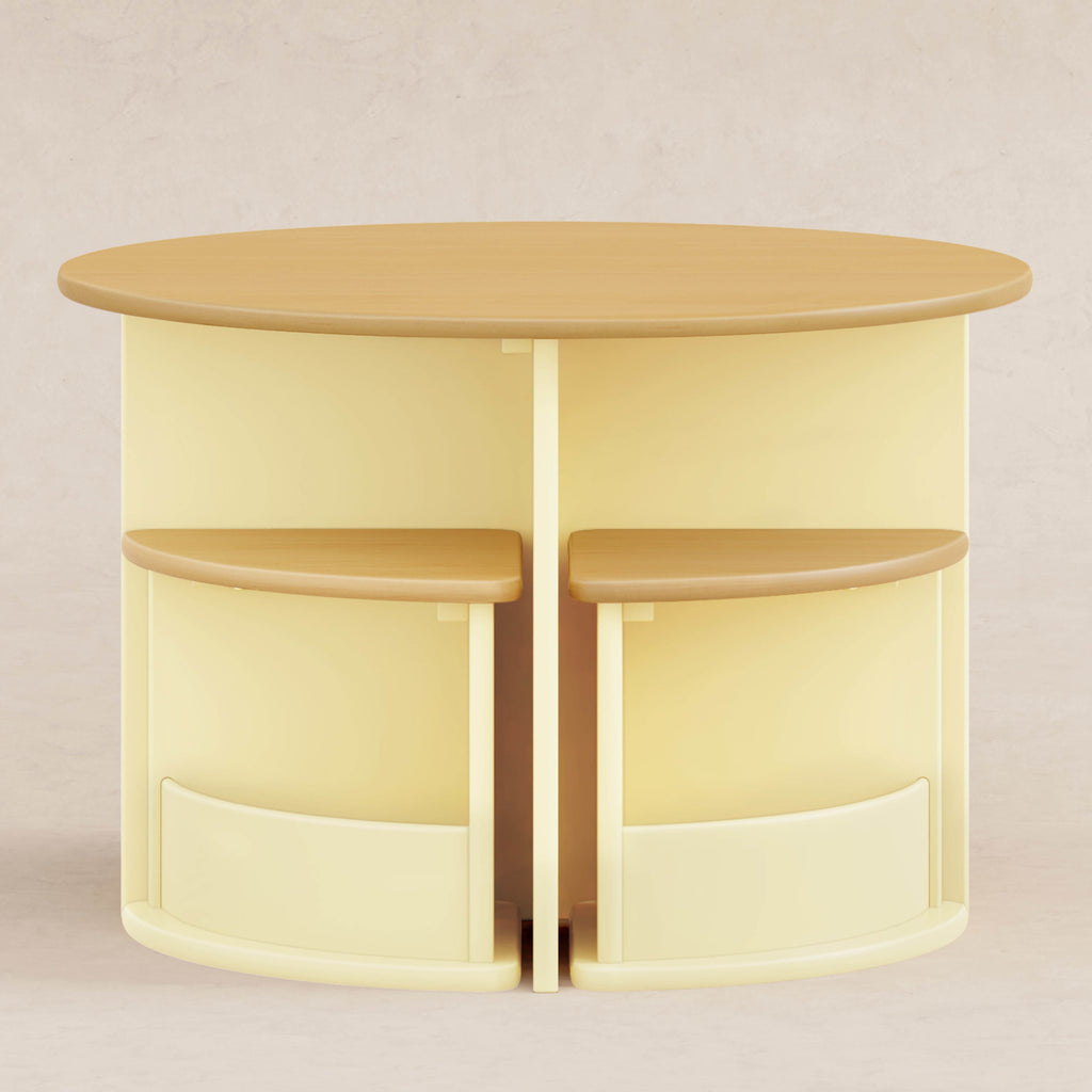 M31720PYHY,Babyletto Kids,Nessa Nesting Play Table in Pale Yellow and Honey