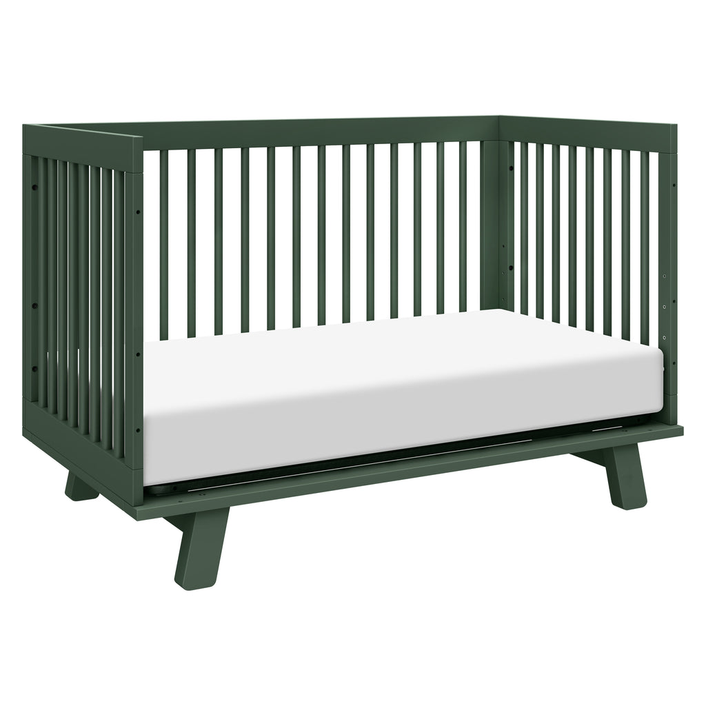 M4201FRGR,Babyletto,Hudson 3-in-1 Convertible Crib w/Toddler Bed Conversion Kit in Forest Green