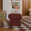 M31585RT,Babyletto Kids,Mini Mushroom Pouf in Rouge Teddy Loop