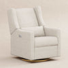 M11288WBG,Babyletto,Kiwi Glider Recliner w/ Electronic Control and USB in Ivory Boucle w/Gold Base