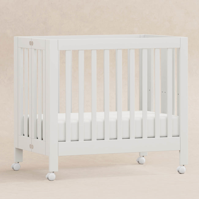 M6698W,Babyletto,Origami Mini Crib in White Finish