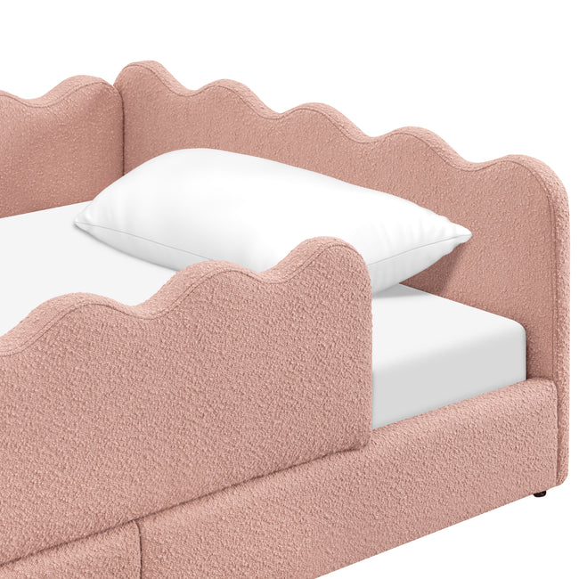 M31376PRSB,Babyletto Kids,Rizo Montessori-Inspired Twin Bed in Performance Rose Boucle