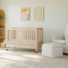 M6601NX,Babyletto,Maki Full-Size Folding Crib w/Toddler Bed Conversion Kit in Washed Natural