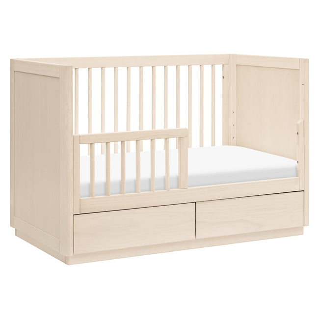 M21601NX,Babyletto,Bento 3-in-1 Convertible Storage Crib w/Toddler Bed Conversion Kit in Washed Natural