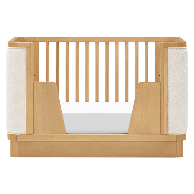 M26201HYWB,Babyletto,Bondi Boucle 4-in-1 Convertible Crib w/ Toddler Bed Kit in Honey with Ivory Boucle