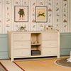 M18416NX,Babyletto Kids,TipToe 6-Drawer Assembled Dresser with Cubbies in Washed Natural
