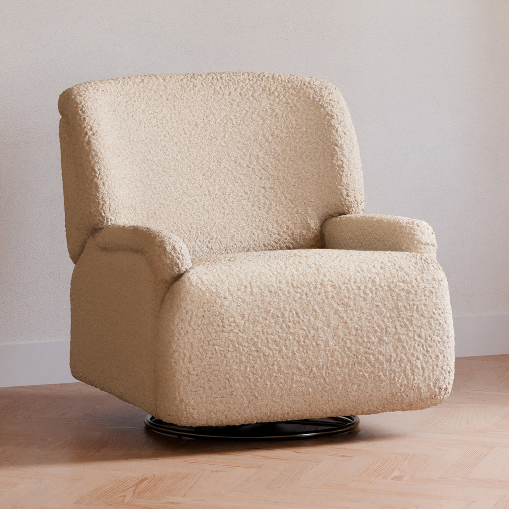 M27687CSG,Namesake,Winslow Extra Wide Recliner and Swivel Glider in Chai Shearling