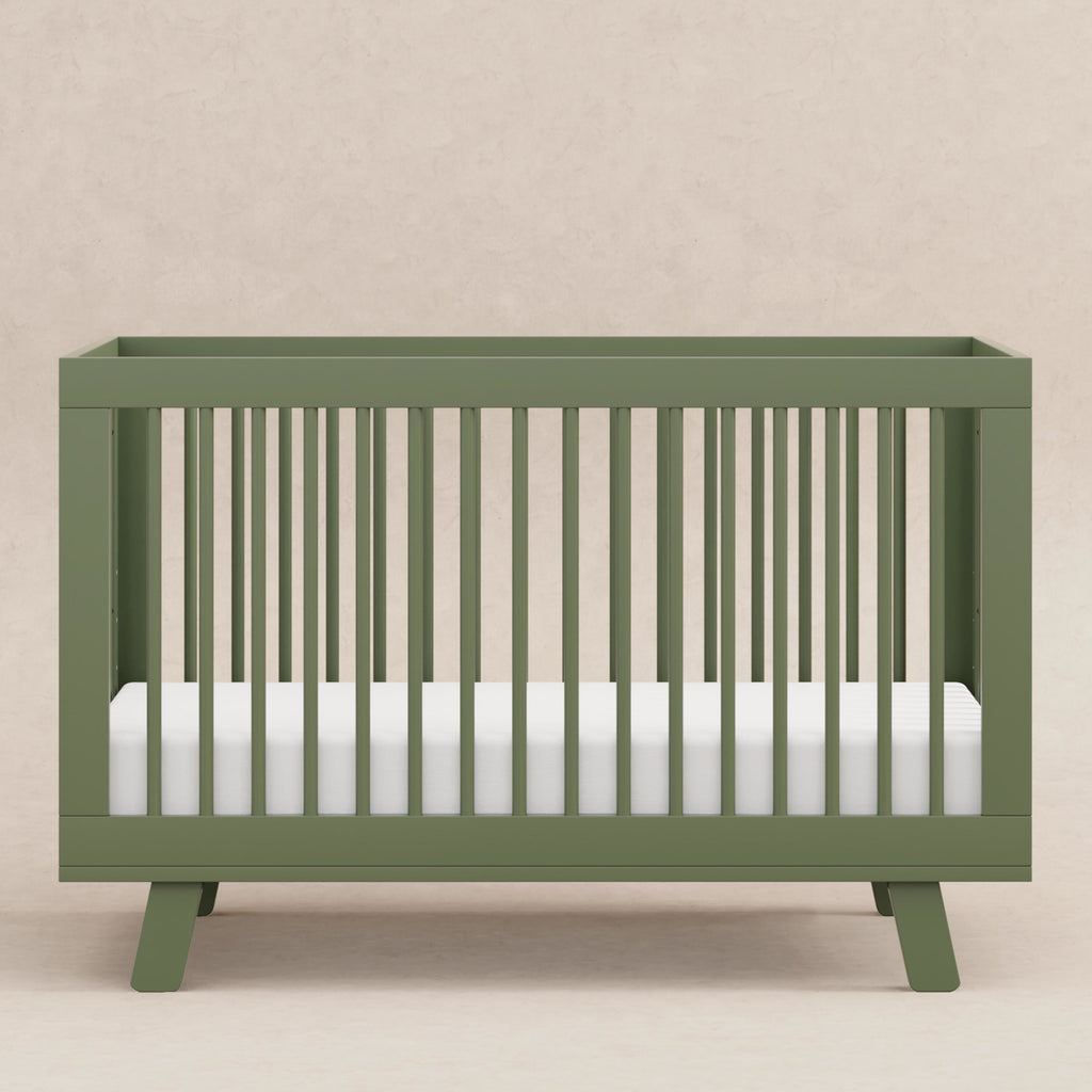 M4201OL,Babyletto,Hudson 3-in-1 Convertible Crib w/Toddler Bed Conversion Kit in Olive