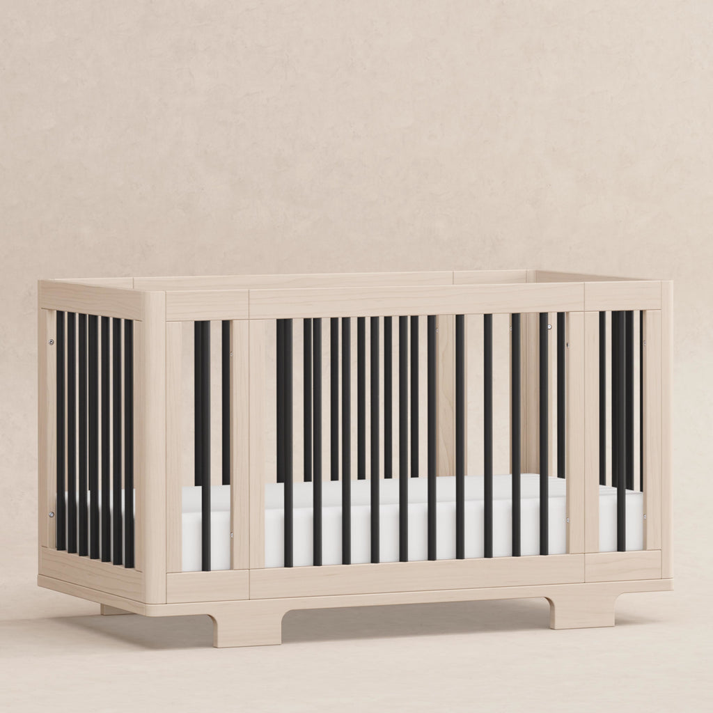 M23401NXB,Babyletto,Yuzu 8-in-1 Convertible Crib w/All-Stages Conversion in Washed Natural/Black