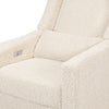 M11288ATLB,Babyletto,Kiwi Glider Recliner w/ Electronic Control and USB in Almond Teddy Loop w/ Light Wood Base