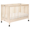 M6601NX,Babyletto,Maki Full-Size Folding Crib w/Toddler Bed Conversion Kit in Washed Natural