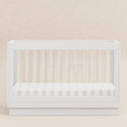 M8601KW,Babyletto,Harlow 3-in-1 Convertible Crib w/Toddler Bed Conversion Kit in White/Acrylic