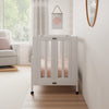 M6601W,Babyletto,Maki Full-Size Folding Crib w/Toddler Bed Conversion Kit in White Finish