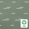 T27136,Babyletto,Ocean Waves Muslin Mini Crib Sheet in GOTS Certified Organic Cotton