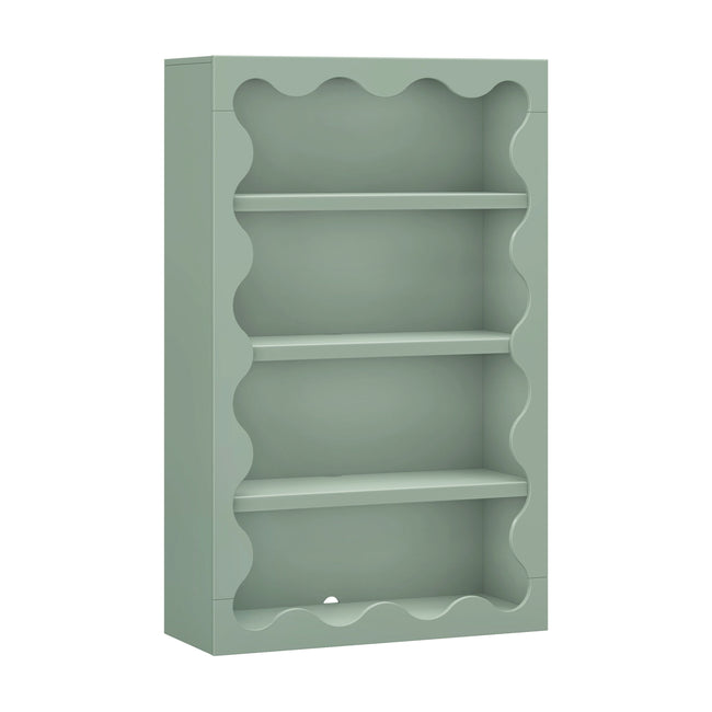 M31111LS,Babyletto Kids,Lido Wave Bookcase in Light Sage