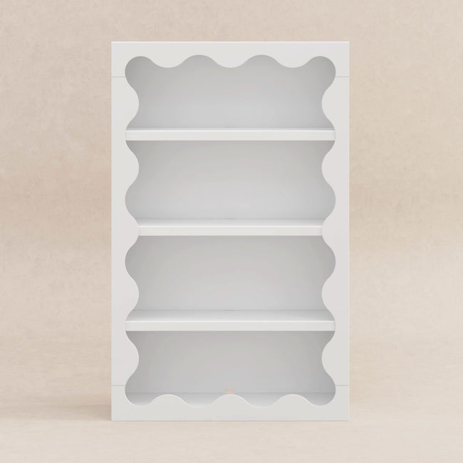 M31111W,Babyletto Kids,Lido Wave Bookcase in White