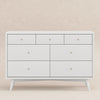 M15916W,Babyletto,Palma 7-Drawer Double Dresser  Assembled in White