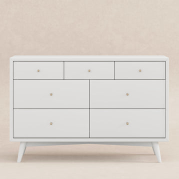M15916W,Babyletto,Palma 7-Drawer Double Dresser  Assembled in White