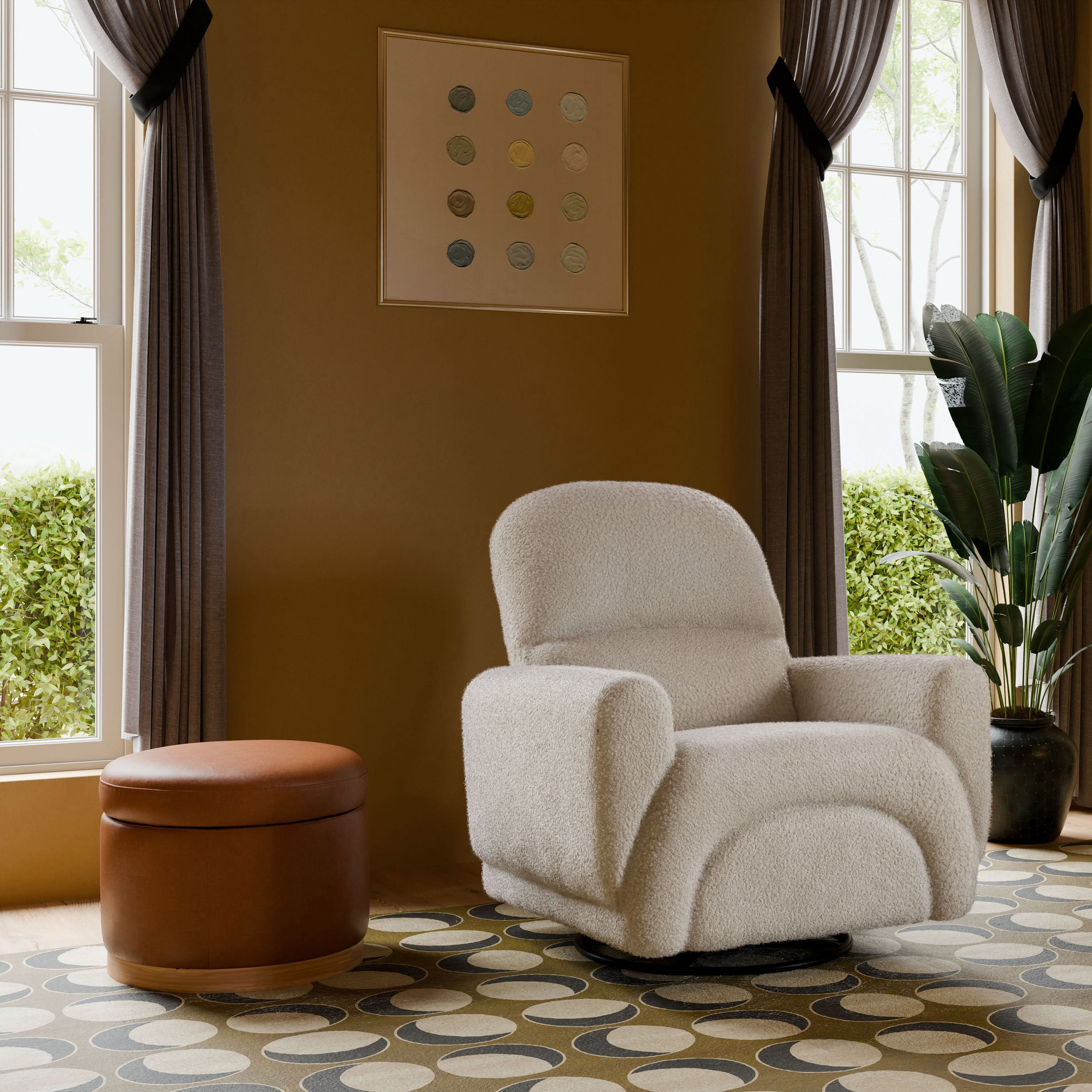 Naka Storage Ottoman in Eco Fabric | Babyletto