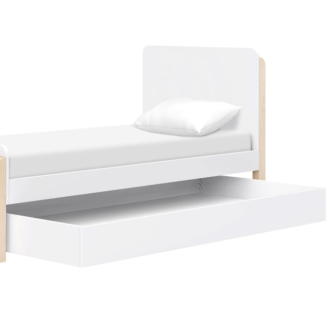 M18469WNX,Babyletto Kids,TipToe Twin Bed in White and Washed Natural