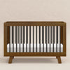 M4201NLB,Babyletto,Hudson 3-in-1 Convertible Crib w/ToddlerBedConversion Kit in Natural Walnut/Black