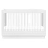 M8601KW,Babyletto,Harlow 3-in-1 Convertible Crib w/Toddler Bed Conversion Kit in White/Acrylic