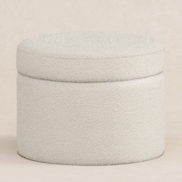 M22185WB,Babyletto,Wally Storage Ottoman in Ivory Boucle