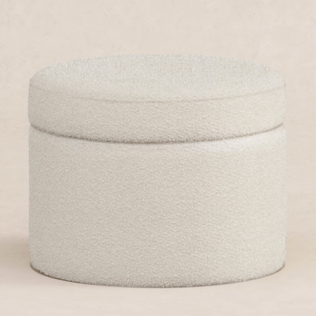 M22185WB,Babyletto,Wally Storage Ottoman in Ivory Boucle