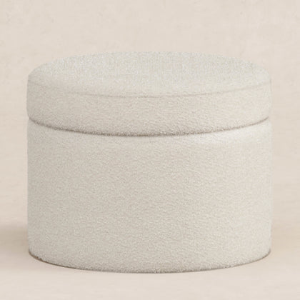 M22185WB,Babyletto,Wally Storage Ottoman in Ivory Boucle