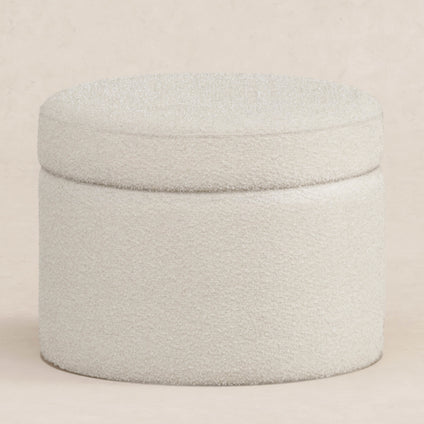 M22185WB,Babyletto,Wally Storage Ottoman in Ivory Boucle