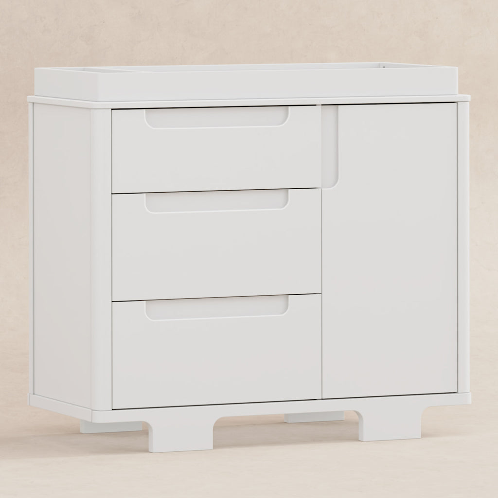 M23423W,Babyletto,Yuzu 3-Drawer Changer Dresser in White