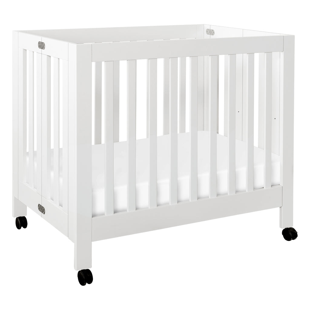 M6698W,Babyletto,Origami Mini Crib in White Finish