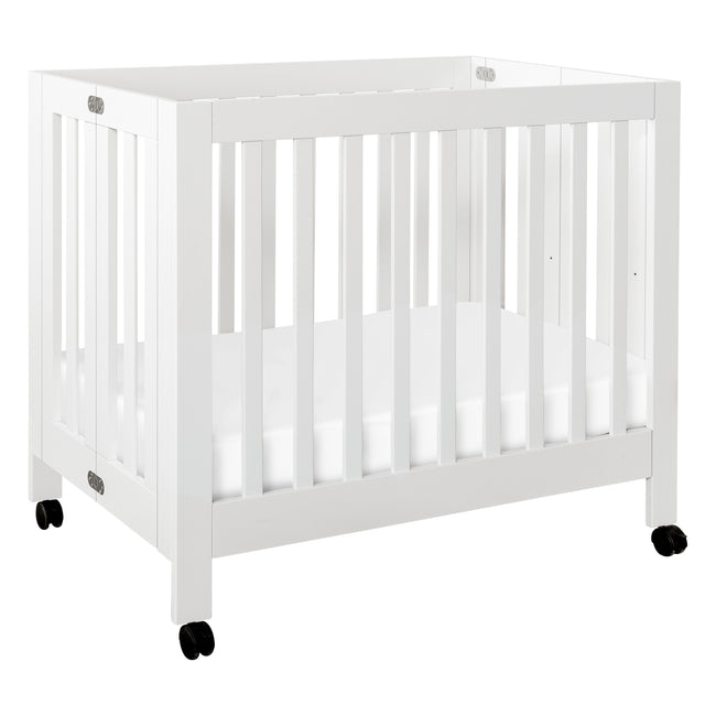 M6698W,Babyletto,Origami Mini Crib in White Finish