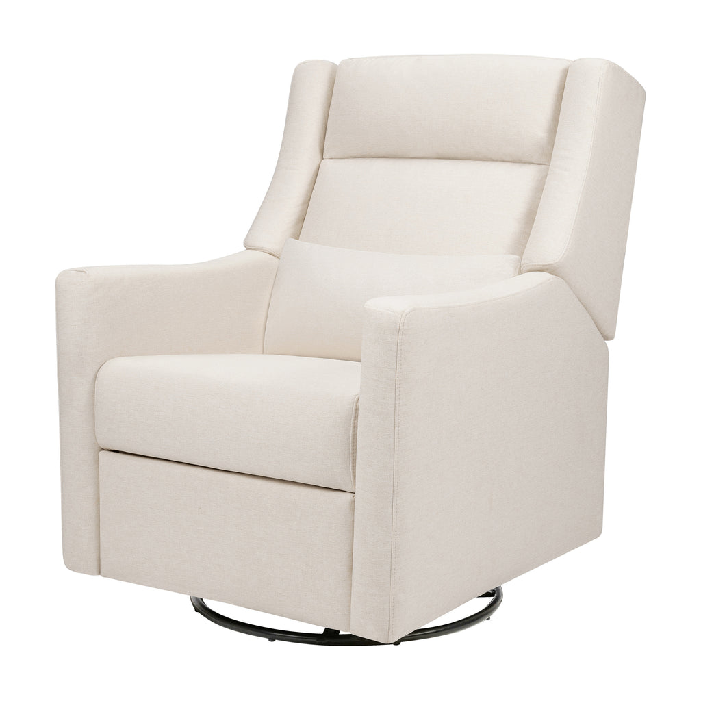 M11286PCMEW,Babyletto,Kiwi Plus Power Glider Recliner w/ Power Headrest in Performance Cream Eco-Weave