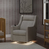 M11283PCMEW,Babyletto,Kiwi Deluxe Power Glider Recliner w/Heat&Massage in Performance Cream Eco-Weave