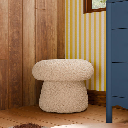 M31685CSG,Babyletto Kids,Mushroom Pouf in Chai Shearling