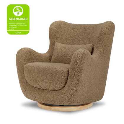 Solstice Swivel Glider in Shearling