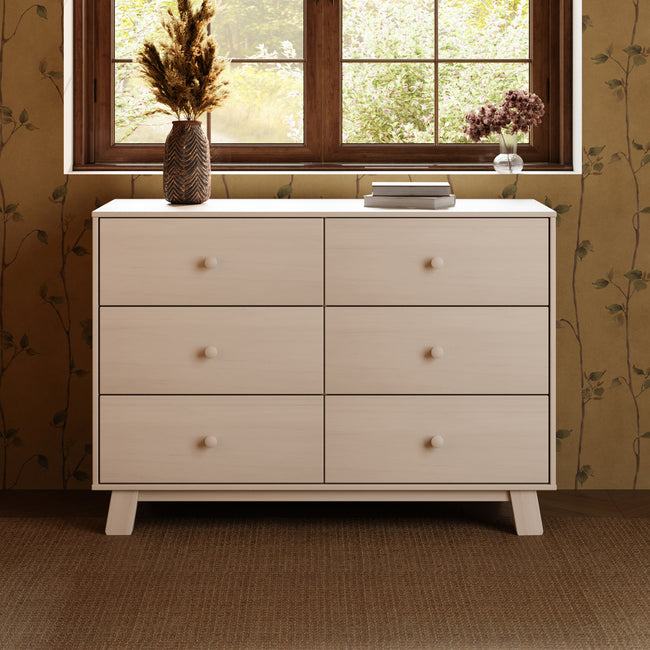 M32526NX,Babyletto,Hudson Modern 6-Drawer Assembled Double Dresser in Washed Natural
