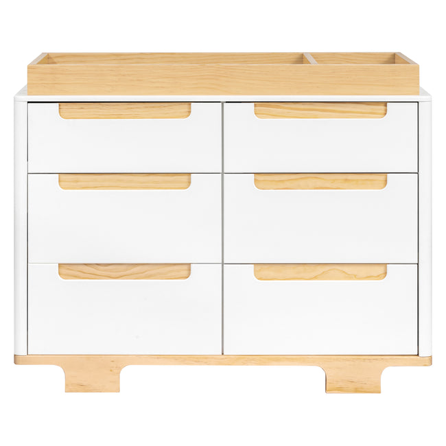 M23426WN,Babyletto,Yuzu 6-Drawer Dresser in White/Natural