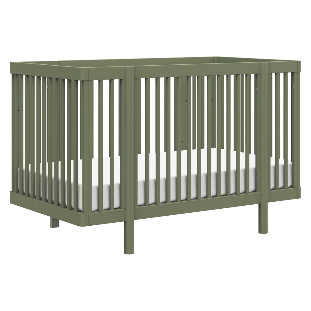 M29880OL,Babyletto,Pogo 8-in-1 Convertible Crib w/All-Stages Conversion Kits in Olive