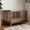 M12901NLGLD,Babyletto,Gelato 4-in-1 Convertible Crib w/Toddler Conversion Kit in Natural Walnut Gold Ft