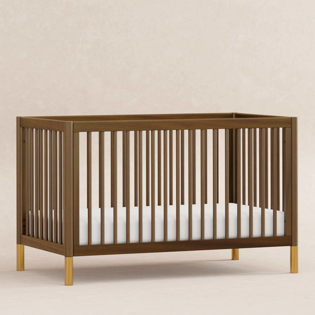M12901NLGLD,Babyletto,Gelato 4-in-1 Convertible Crib w/Toddler Conversion Kit in Natural Walnut Gold Ft